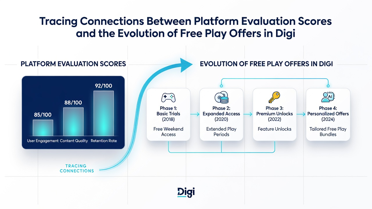 Darstellung von Datenkorrelationen zwischen Bewertungen und Free-Play-Angeboten in Wettarenen