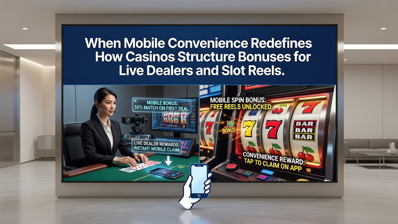 Beispielhafte mobile Bonusoberfläche für Slots und Live-Spiele